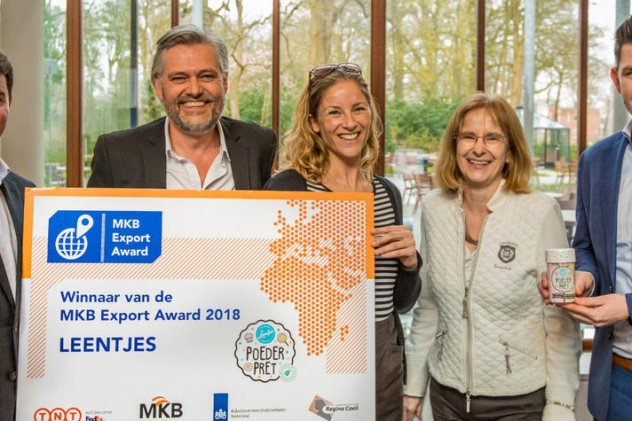 Leentjes gekleurde poedersuiker winnaar MKB Export Award 2018